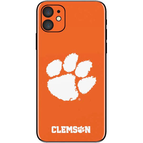 Clemson University Tiger Print iPhone 11 Skin